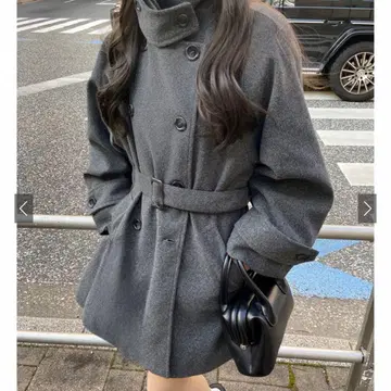 벨트 포함 멀티 Way 페이크 울 코트 [fo1762]