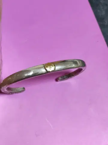 고로즈 goro's 타타키 메탈 장식 얼굴 뱅글 사이즈 M