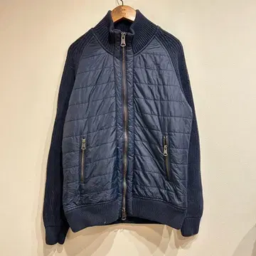 J.LINDEBERG 니트 절개 블루종 제이 린드버그