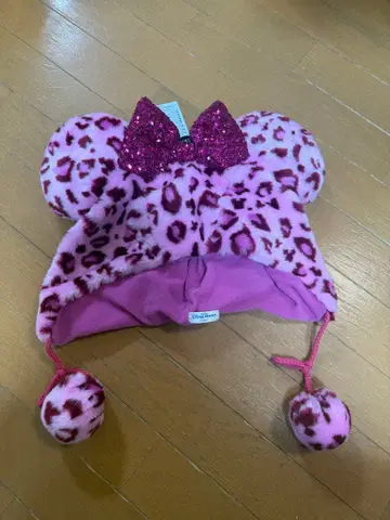 디즈니 레오파드 무늬 미니 팬캡 2025 핑크