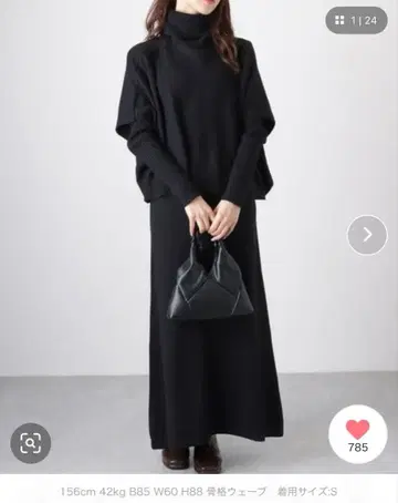 레이스 레이디스 크루넥 니트 원피스 & 풀오버 S