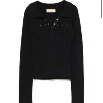 andmary Lindsay 로고 탑 블랙