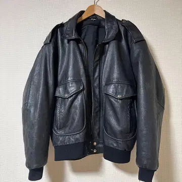 블랙 가죽 자켓