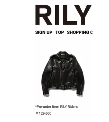 RILY 라이더스 자켓 릴리 가죽 시프 바이크