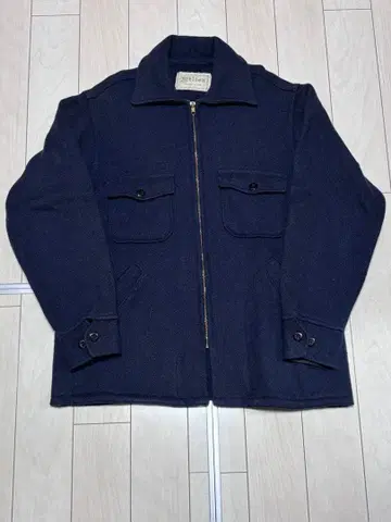 멜톤 네이비 자켓 70s 울 made in usa