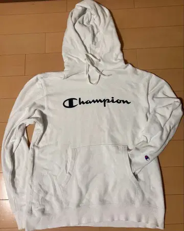 Champion 후드티 화이트