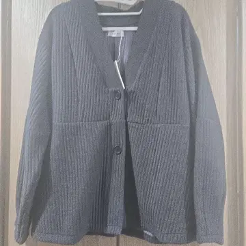 AGAWD 다크 그레이 긴팔 가디건