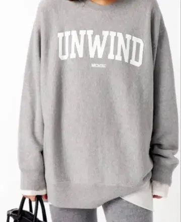 AP STUDIO UNWIND 프린트 그레이 트레이닝복