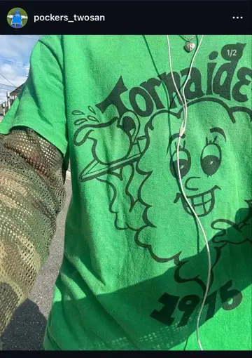 카모 패턴 메쉬 롱 T 포커즈 츠카사