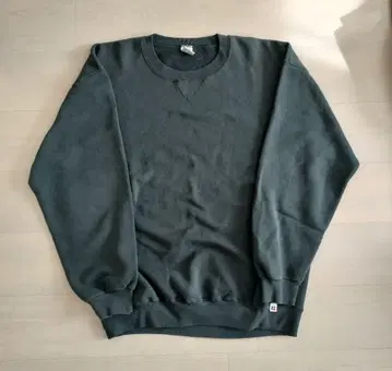 90s USA제 Russell 어스 컬러 무지 맨투맨 모스그린