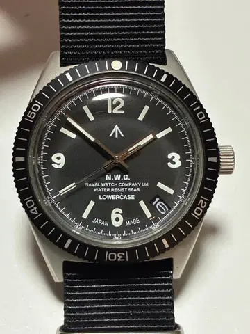 한정판 NAVAL WATCH LOWERCASE 남성용 손목시계