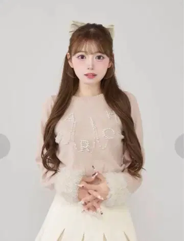 Darich DARICH 로고 펄 니트탑