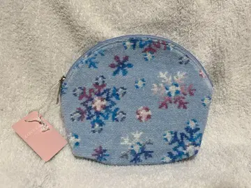 FEILER 눈꽃 패턴 파우치 스카이블루