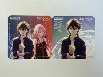 길티 크라운 코스터 노이타미나 카페 이노리 모음 2개 세트