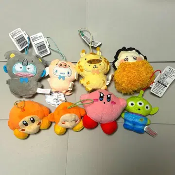 산리오 캐릭터 봉제 인형 세트