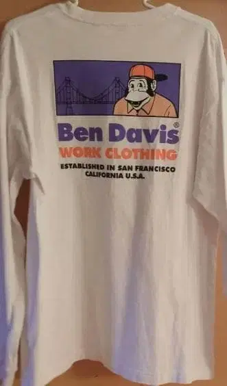 롱 슬리브 T셔츠 L 화이트