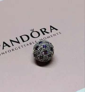 PANDORA 판도라 참 클립 퍼플 계열 파베