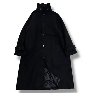 컨디션 최상 CLEL 클레일 블랙 스텐카라 코트 롱 코트 오버 사이즈