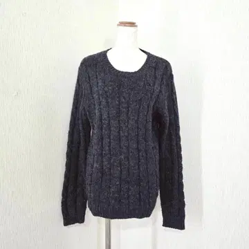 나노 유니버스 케이블 니트 스웨터 다크 그레이 ( M )