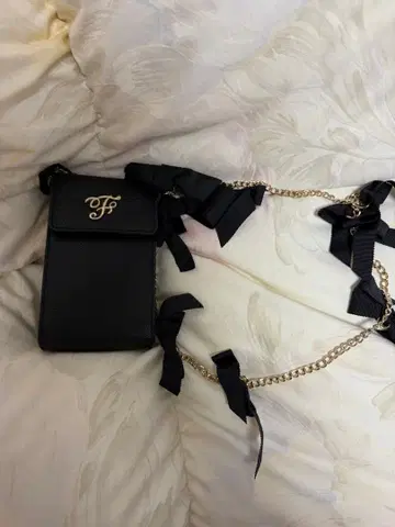 Maison de FLEUR 리본 숄더백 블랙