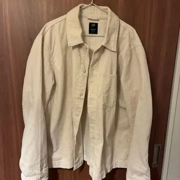 GAP 코듀로이 셔츠 자켓 화이트