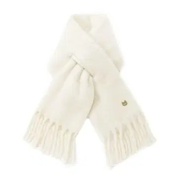 [미사용 새상품] 폴앤조 울 혼방 무지 볼륨 머플러 핑크