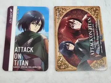 진격의 거인 미카사 카라테츠 우미 룸키풍 카드