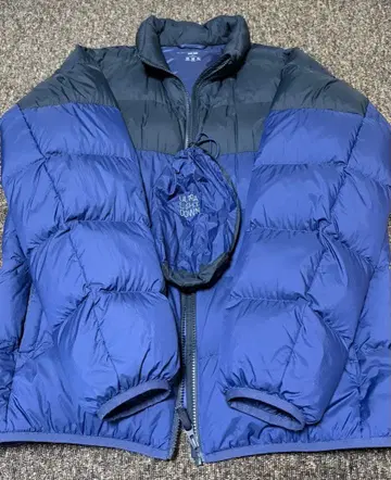 울트라 라이트 다운 자켓/3D 컷 XL 블루