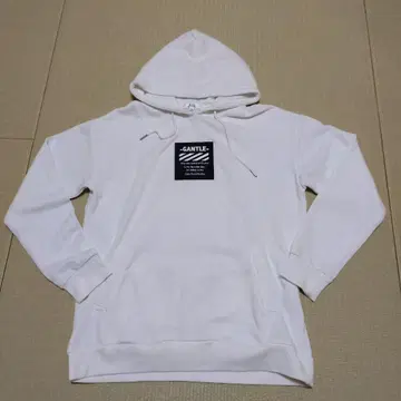 A.T.C 화이트 후드 부착 후드티 M