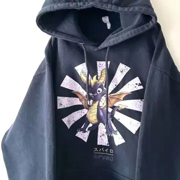 라인세븐 스파이로 맨투맨 후드티 L 블랙 구제 의류