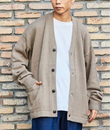 FREAK'S STORE 이지케어 워셔블 V넥 가디건 M