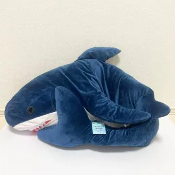 GiGO 한정판 [블루 (블랙 눈)] 데카모후 샤크 봉제 인형