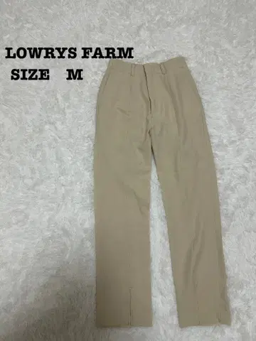 LOWRYS FARM 센터 프레스 팬츠 M 베이지[300]