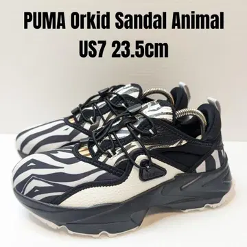 미사용 PUMA 푸마 오키드 샌들 23.5cm 애니멀 제브라
