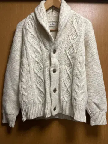 EDIFICE 케이블 니트 숄카라 니트 스웨터 에디피스