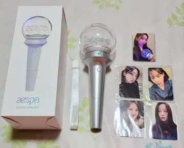 aespa 응원봉 트레이딩 카드 8장 세트 카리나 윈터 지젤 닝닝