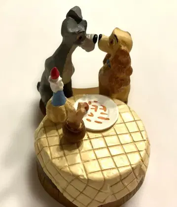 도쿄 디즈니랜드 원더풀 월드 오브 레이디 & 트럼프 피규어 입상 레어