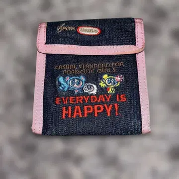 [ 레어! ] 엔젤 블루 데님 지갑
