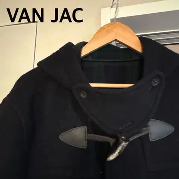 VAN JAC 블랙 더플 코트