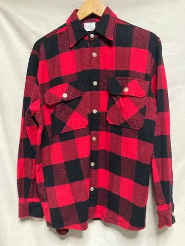 Rothco 로스코 빨검 체크 플란넬 셔츠 S