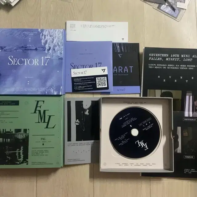 세븐틴 앨범 포토북 CD 캐럿반 가사집 FML 언오드 아주나이스