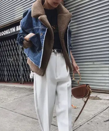 Ameri Mouton LAYERED Denim Jacket