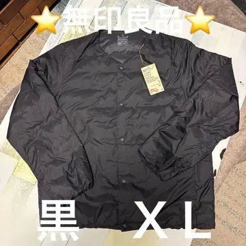 미사용 새상품 2025AW 무인양품 경량 다운 노카라 자켓 XL 사이즈
