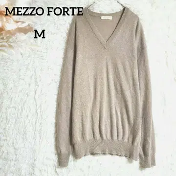 메조포르테 캐시미어 니트탑 V넥 긴팔 촉감 발군 M