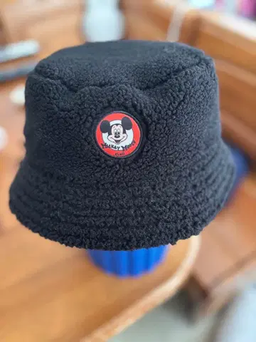 미키마우스 플리스 버킷 햇 블랙