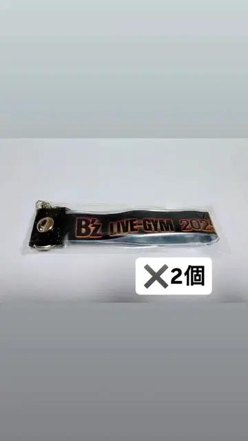 B'z LIVE-GYM 2025 FYOP 은색 테이프 키링 2개 세트