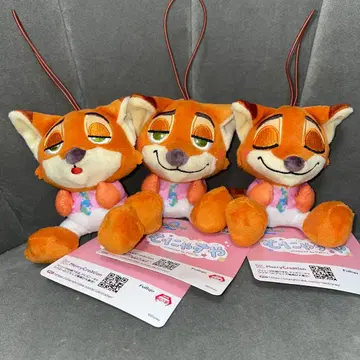 주토피아2 닉 므냐스야 마스코트 ZOOTOPIA2 Nick 3종