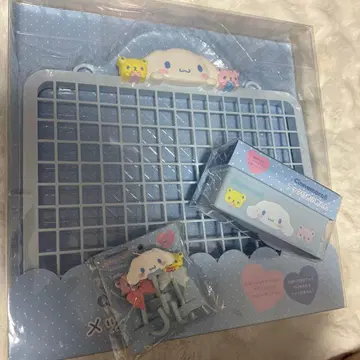 새상품 시나모롤 메쉬 패널 소품함 후크