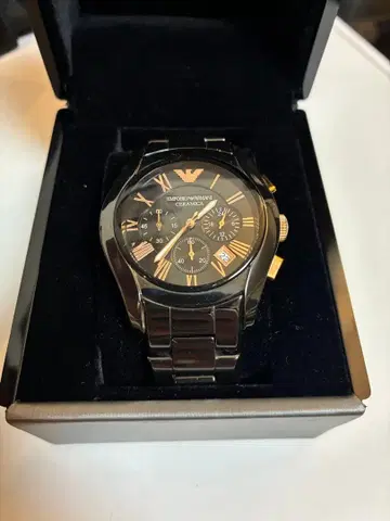 EMPORIO ARMANI 크로노그래프 손목시계