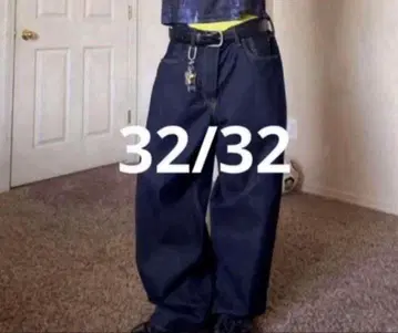 GAP 슈퍼 배기 데님 엑스트라 배기 데님 32 x 32 다크 린스